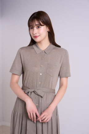 【8月中旬発送】Romane Tiered Knit Dress