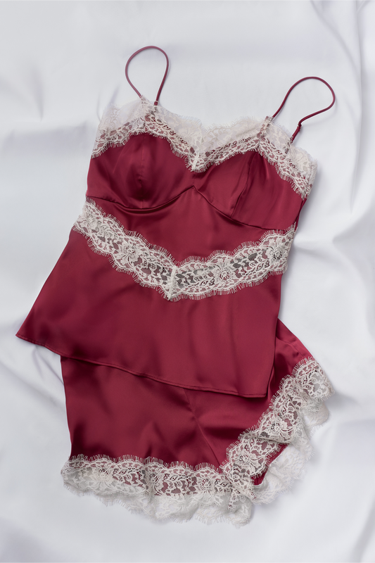 【10月下旬発送】【garnet】Lace Camisole Set