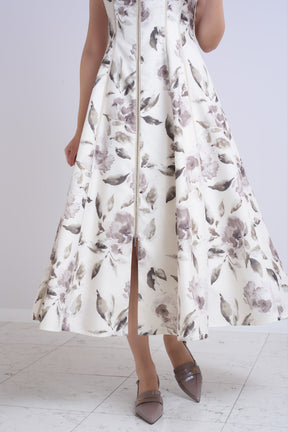 Noemie Floral Zip-Up Dress