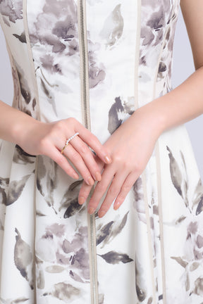 Noemie Floral Zip-Up Dress