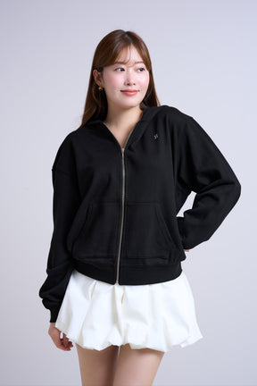 【10月下旬発送】【black】Flight Mode Boyfriend Zip Hoodie