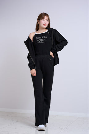 【10月上旬発送】【black】Flight Mode Semi-Flare Pants