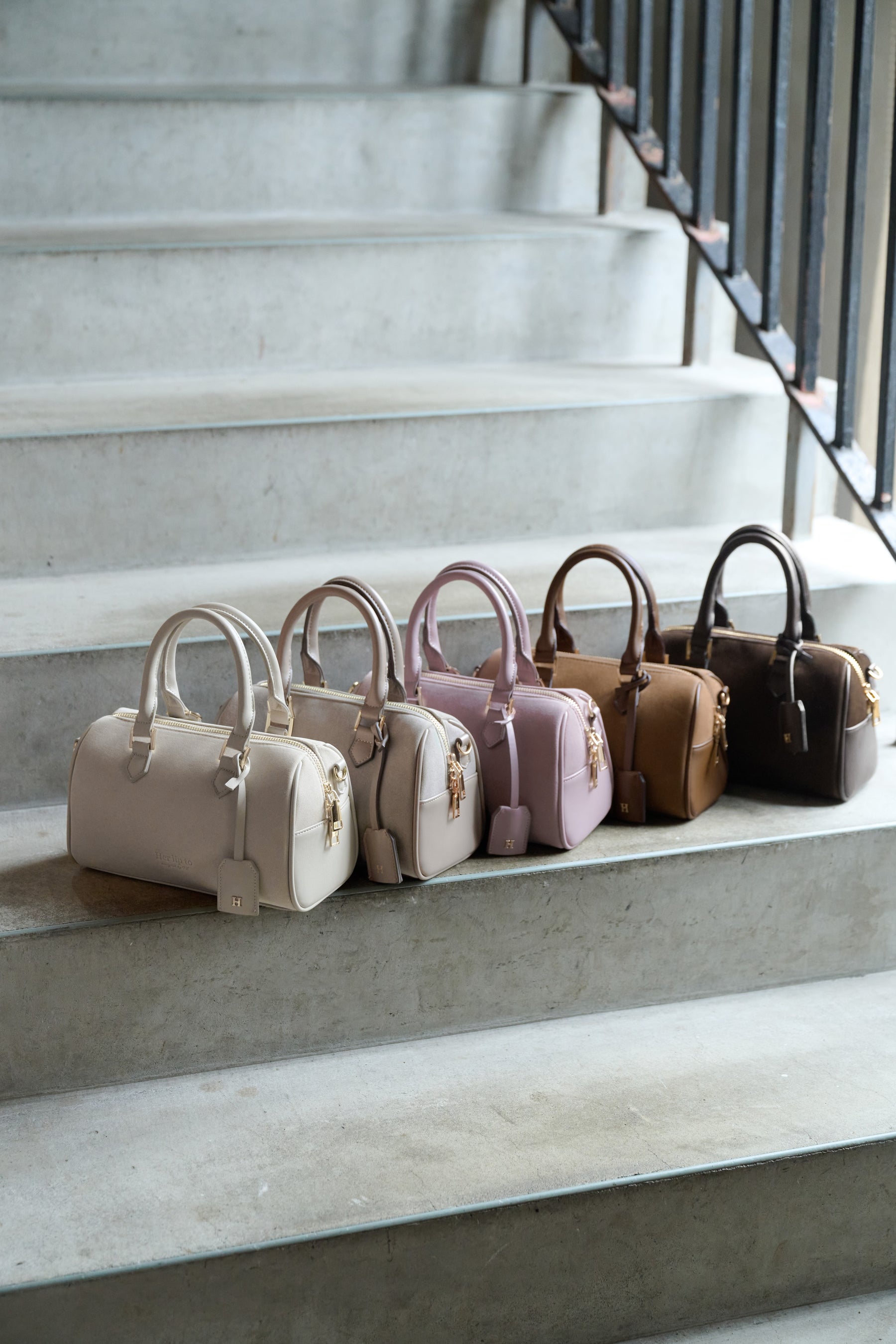 【新色】Suede Mini Boston Bag