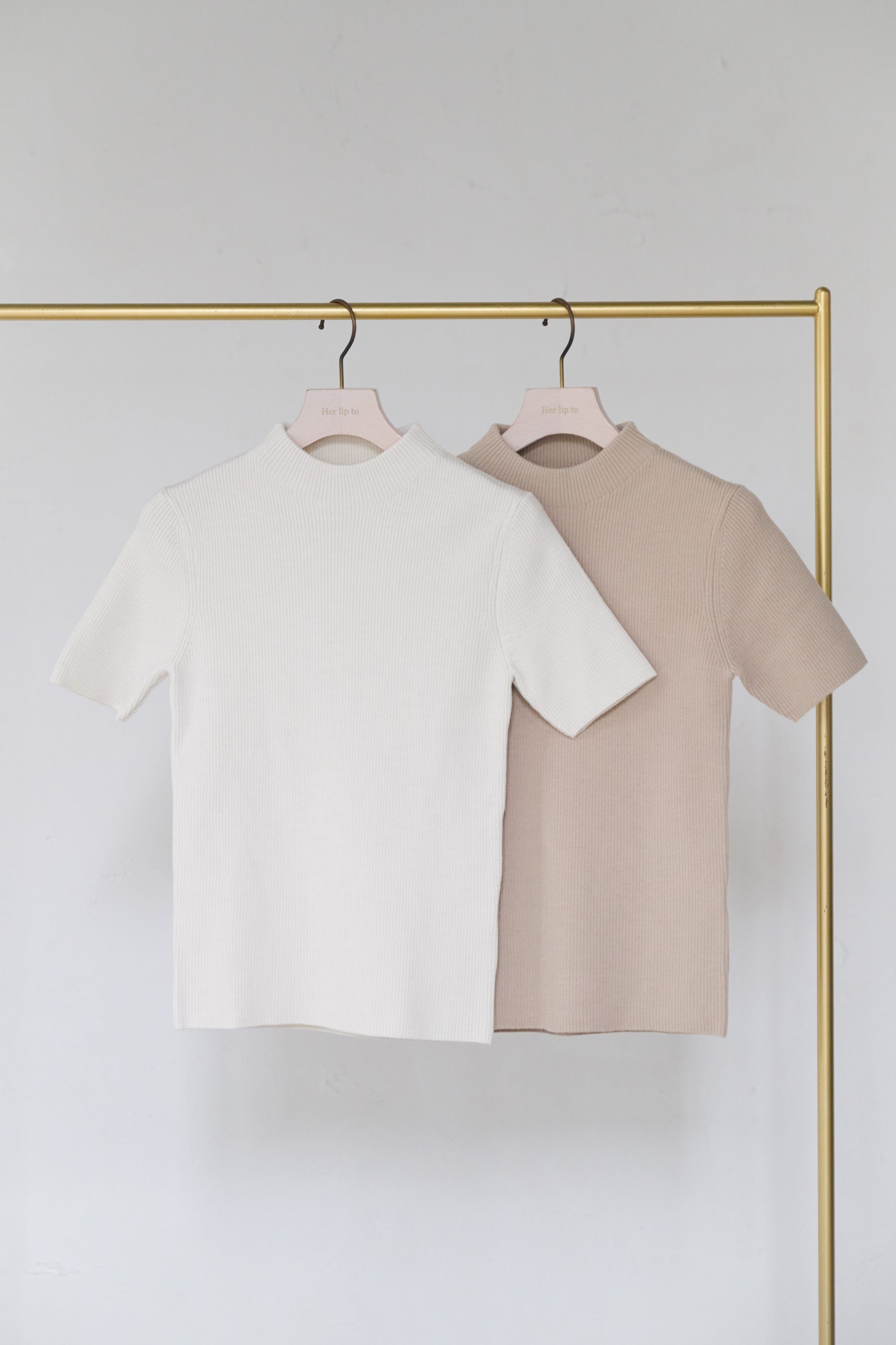 【新色】Wool-Blend Ribbed Knit Top