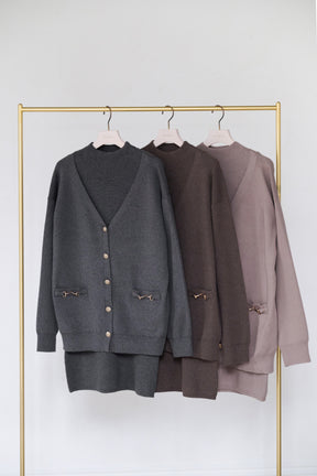 【新色】Clemence Knit Dress Set