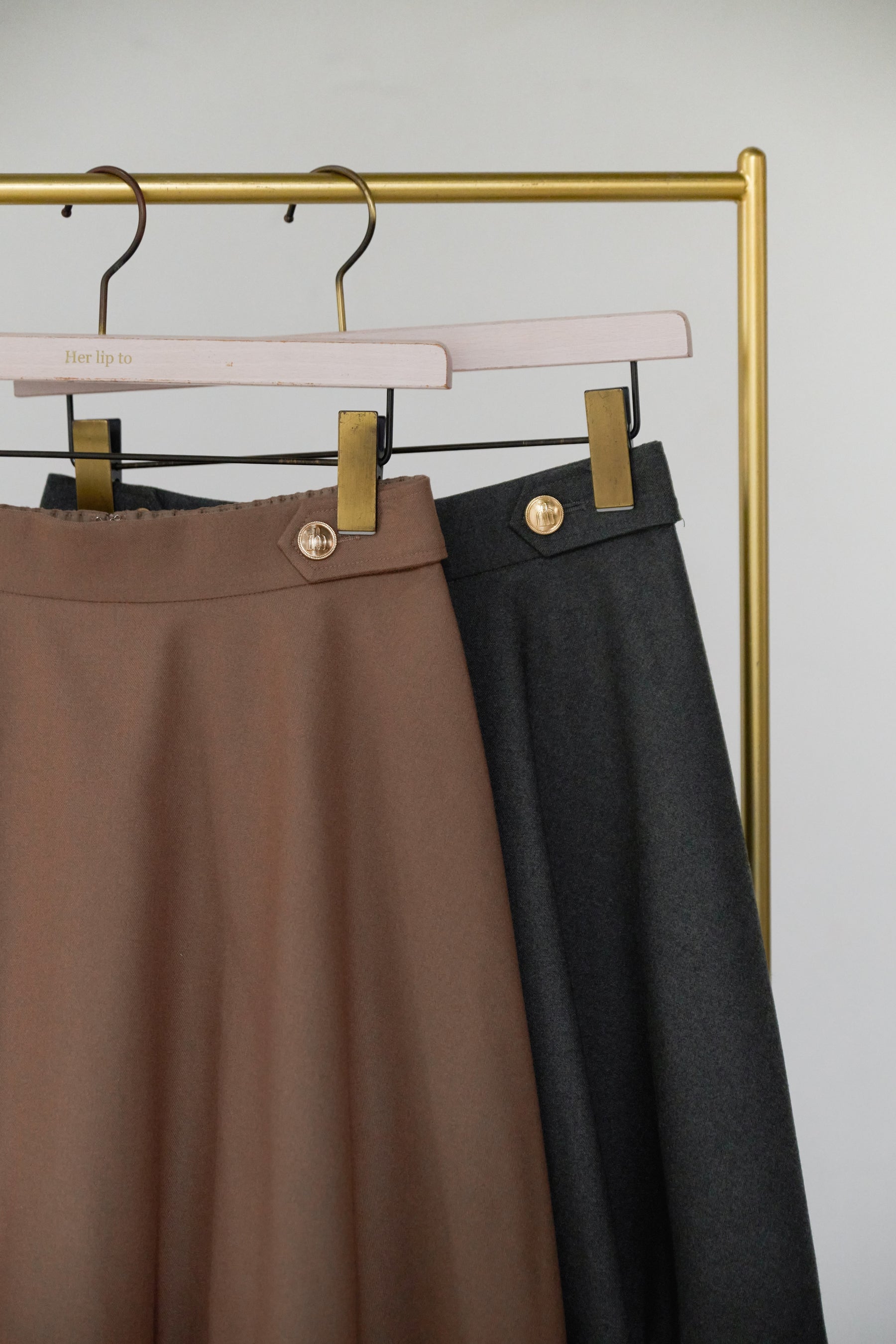 Simone Flared Wool-Blend Mini Skirt