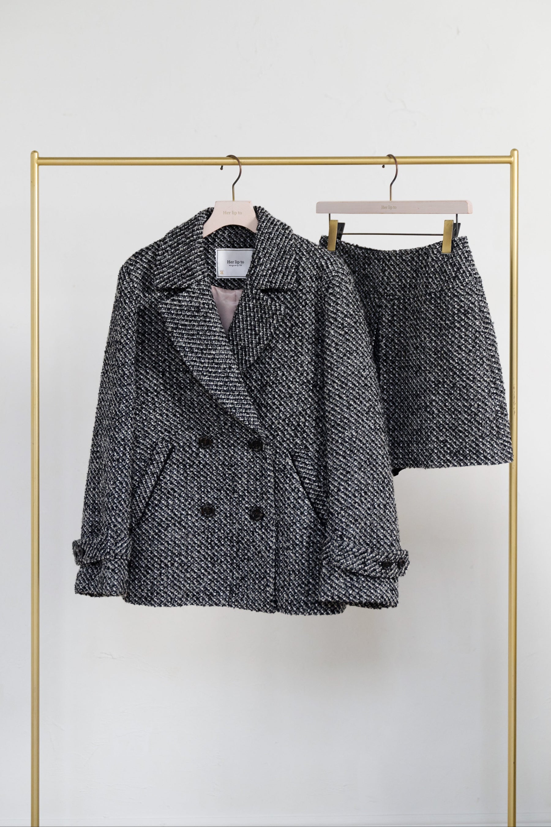 Brea Wool-Blend Tweed Blazer