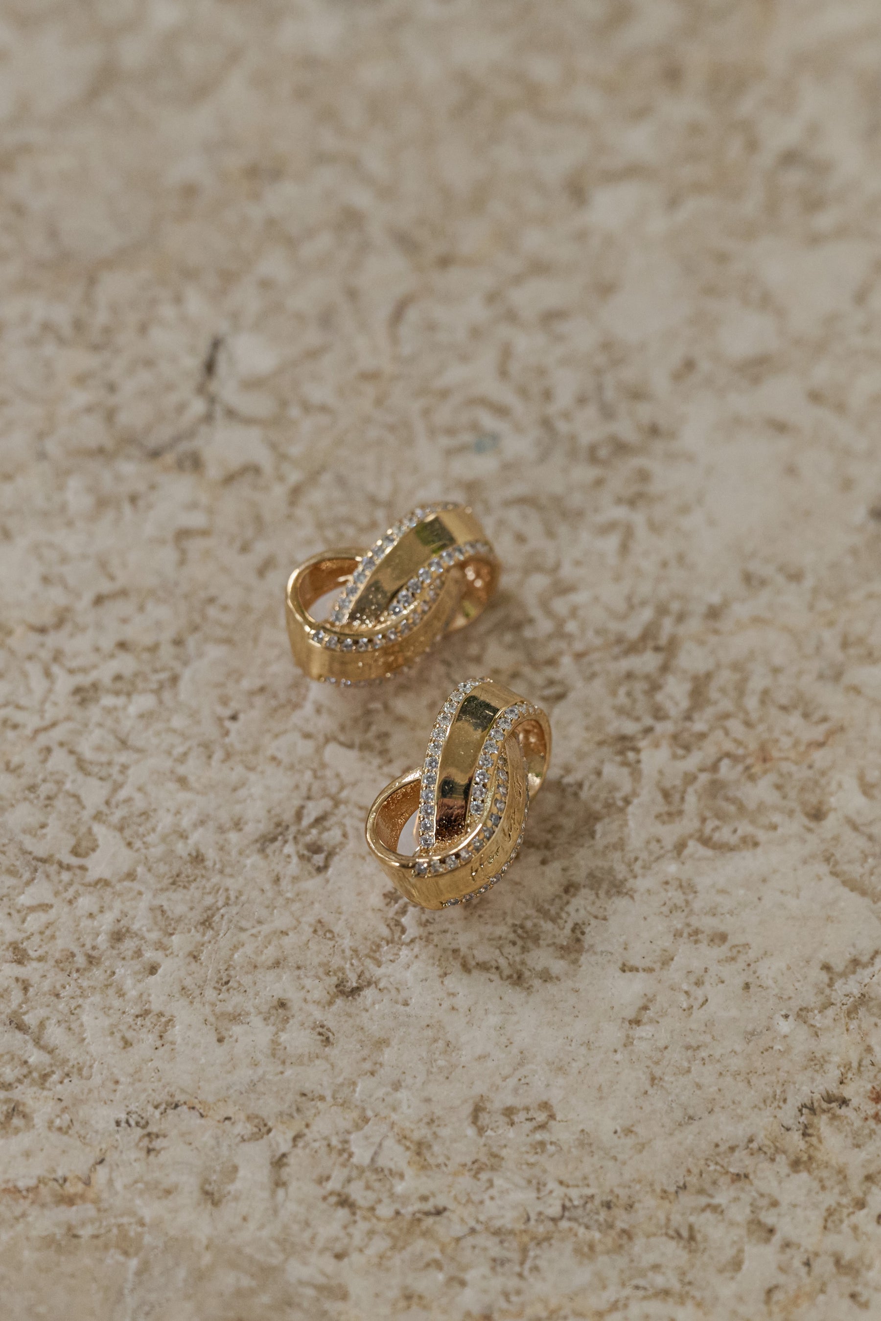 Crystal-Embellished Earrings/Pierces
