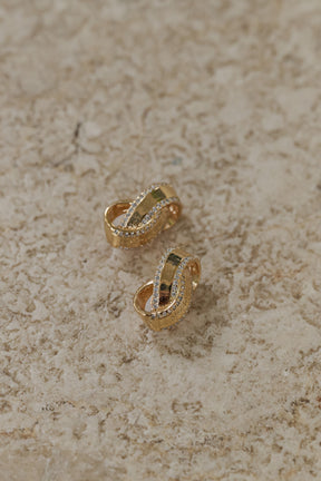 Crystal-Embellished Earrings/Pierces