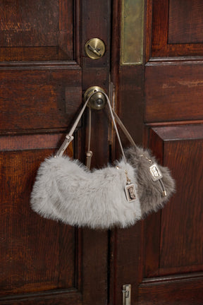 Faux Fur Top-Handle Bag