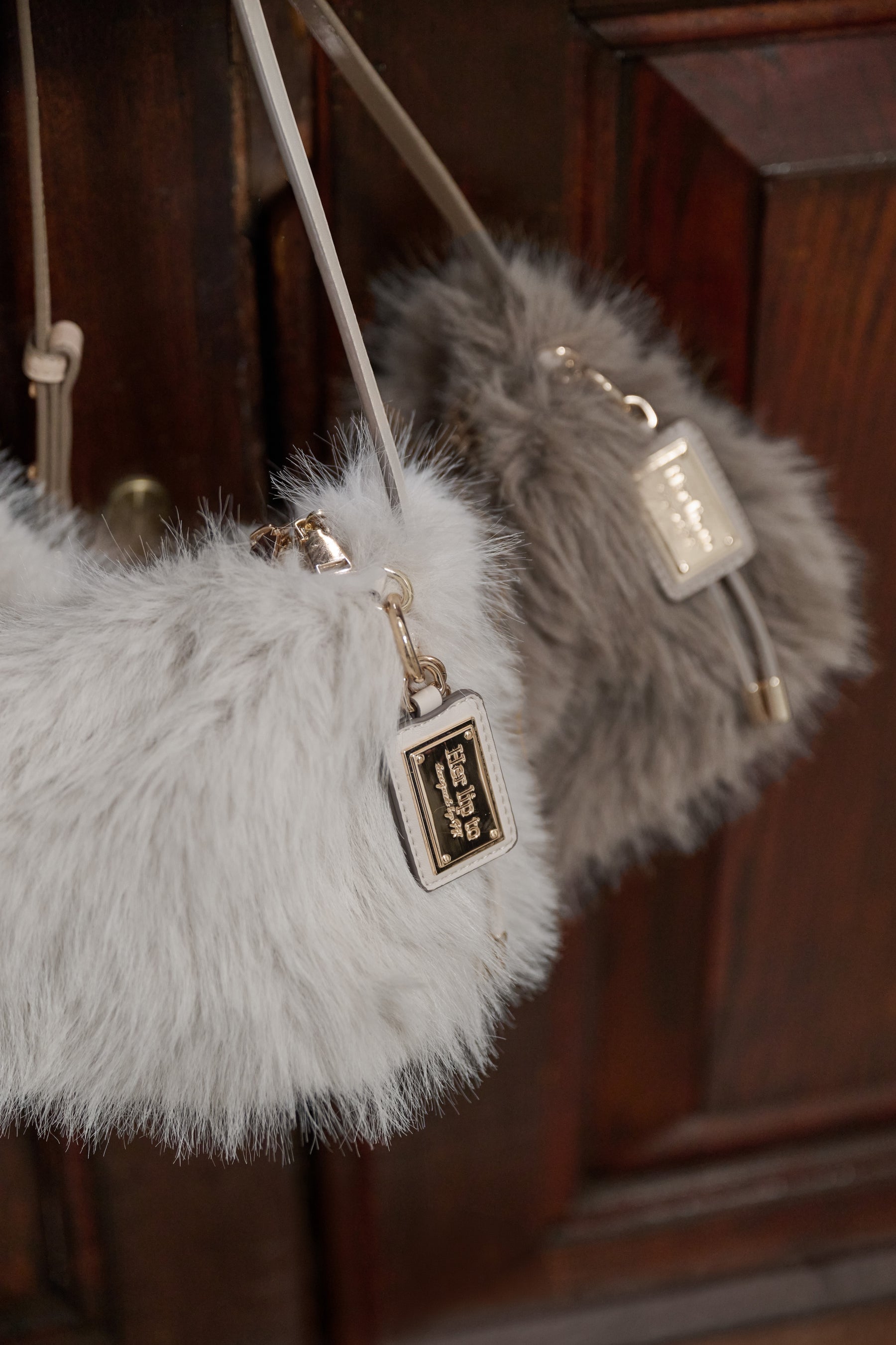 Faux Fur Top-Handle Bag