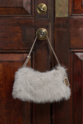 Faux Fur Top-Handle Bag