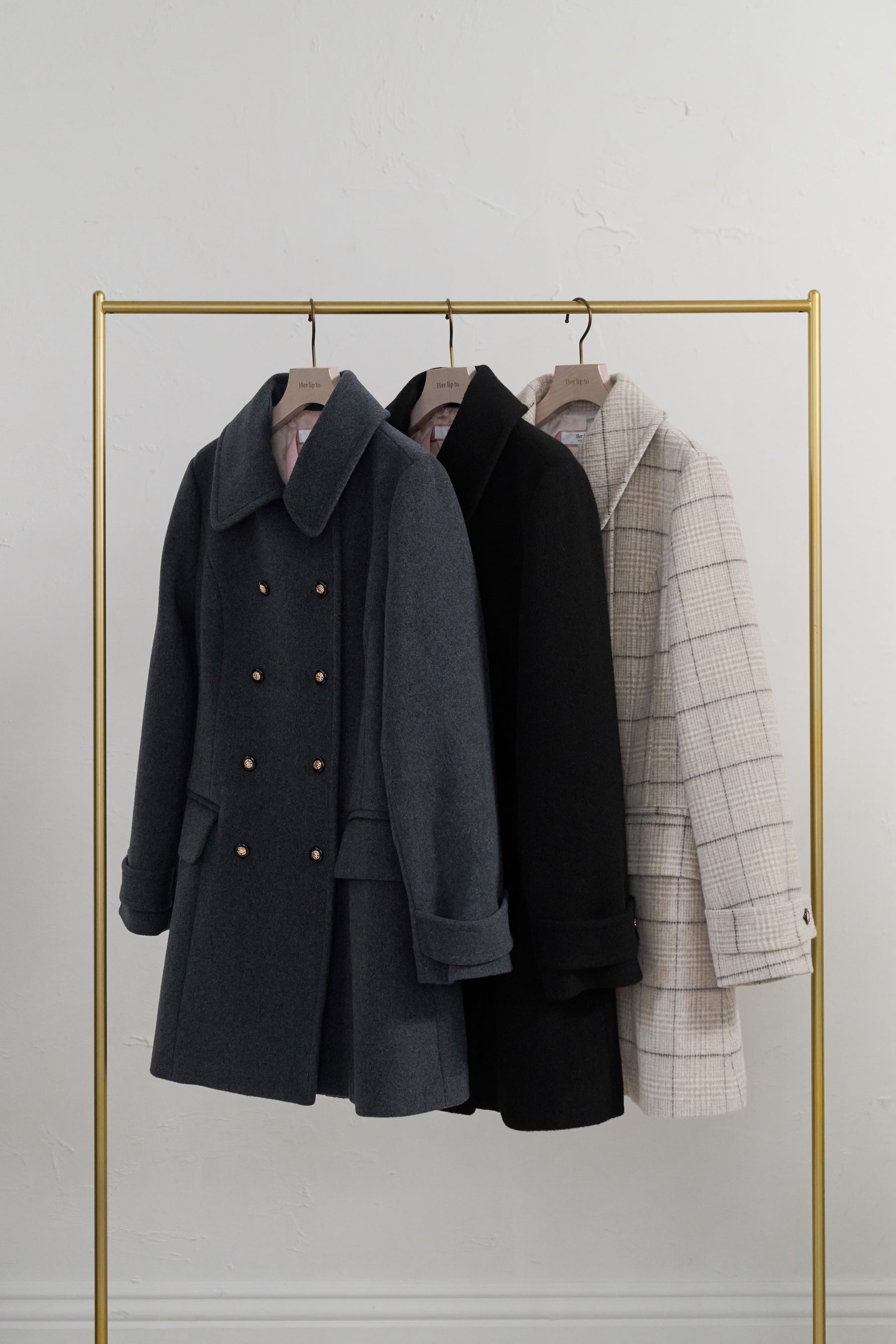 Wool-Blend Tailored Peacoat