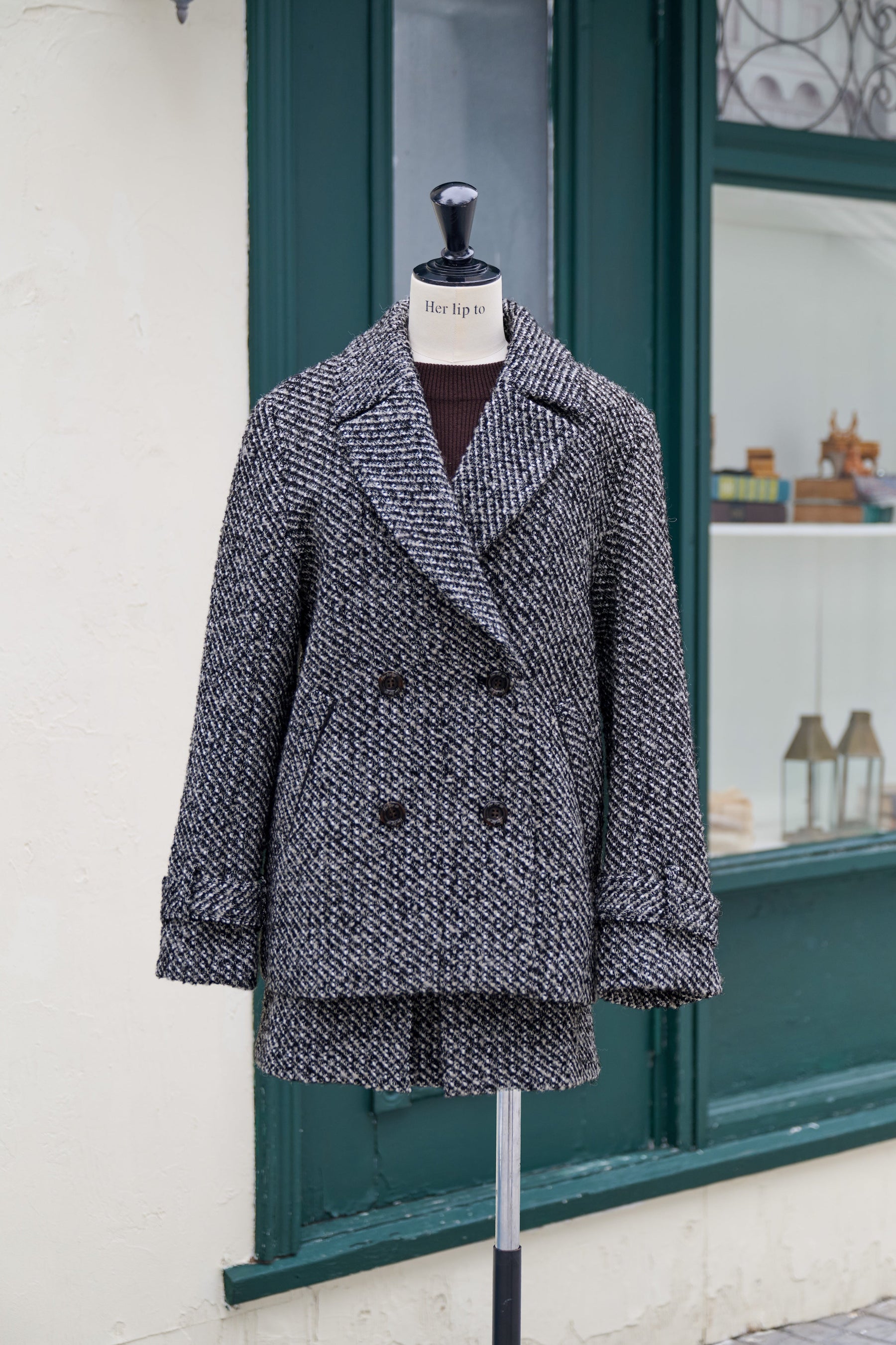 Brea Wool-Blend Tweed Blazer