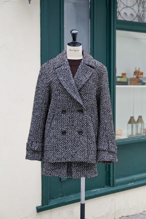 Brea Wool-Blend Tweed Blazer