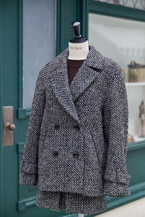 Brea Wool-Blend Tweed Blazer