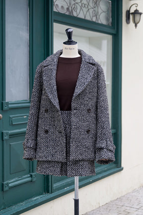 Brea Wool-Blend Tweed Blazer