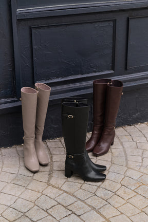 Double-Belt Long Boots
