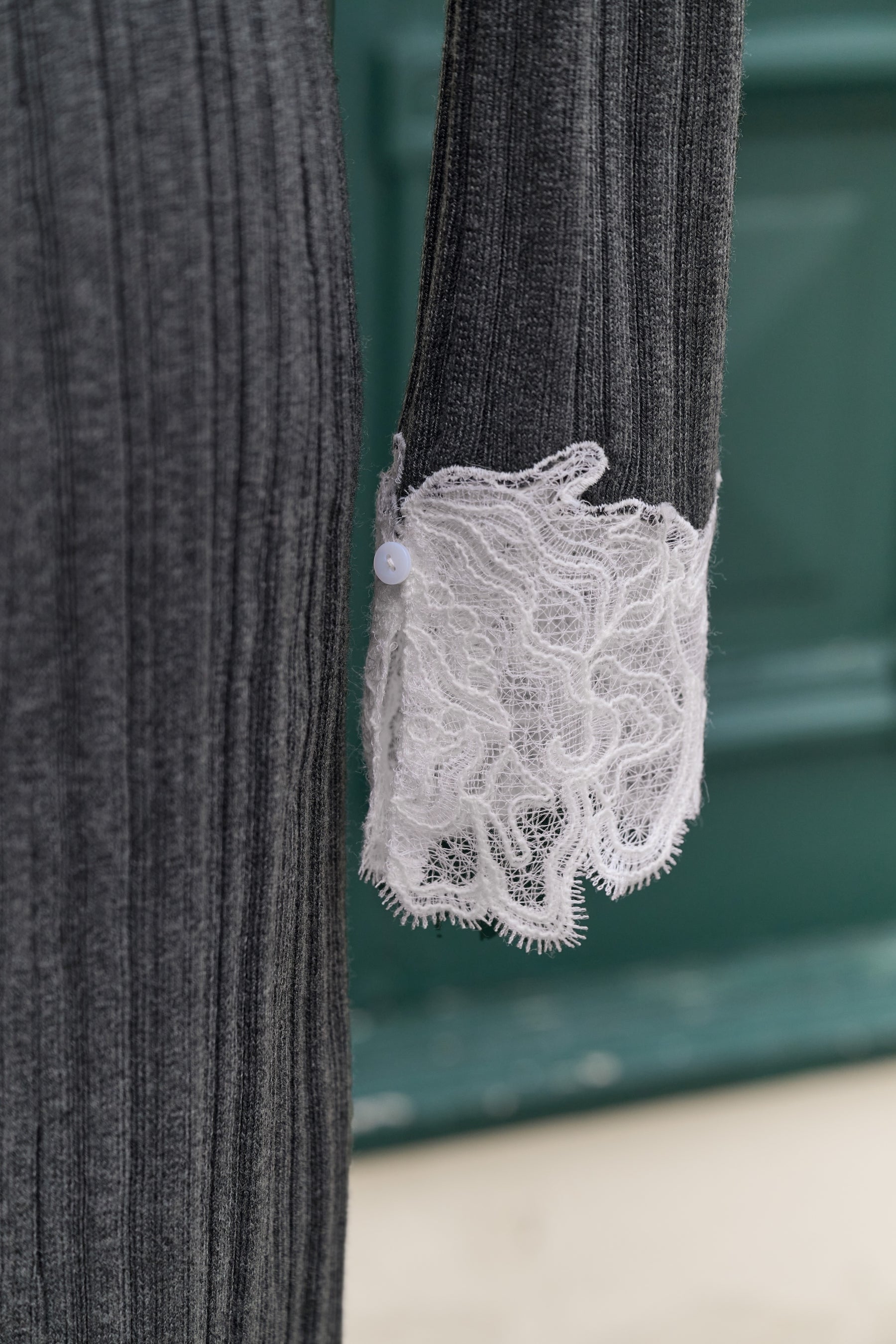 Tullia Lace-Hem Knit Dress