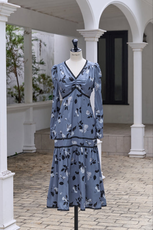 Rosaline Satin Midi Dress