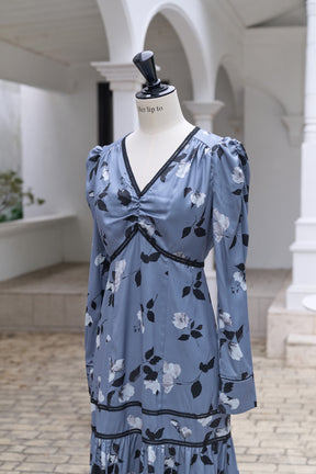 Rosaline Satin Midi Dress