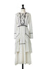 Vivica Polka-Dot Ruffled Dress