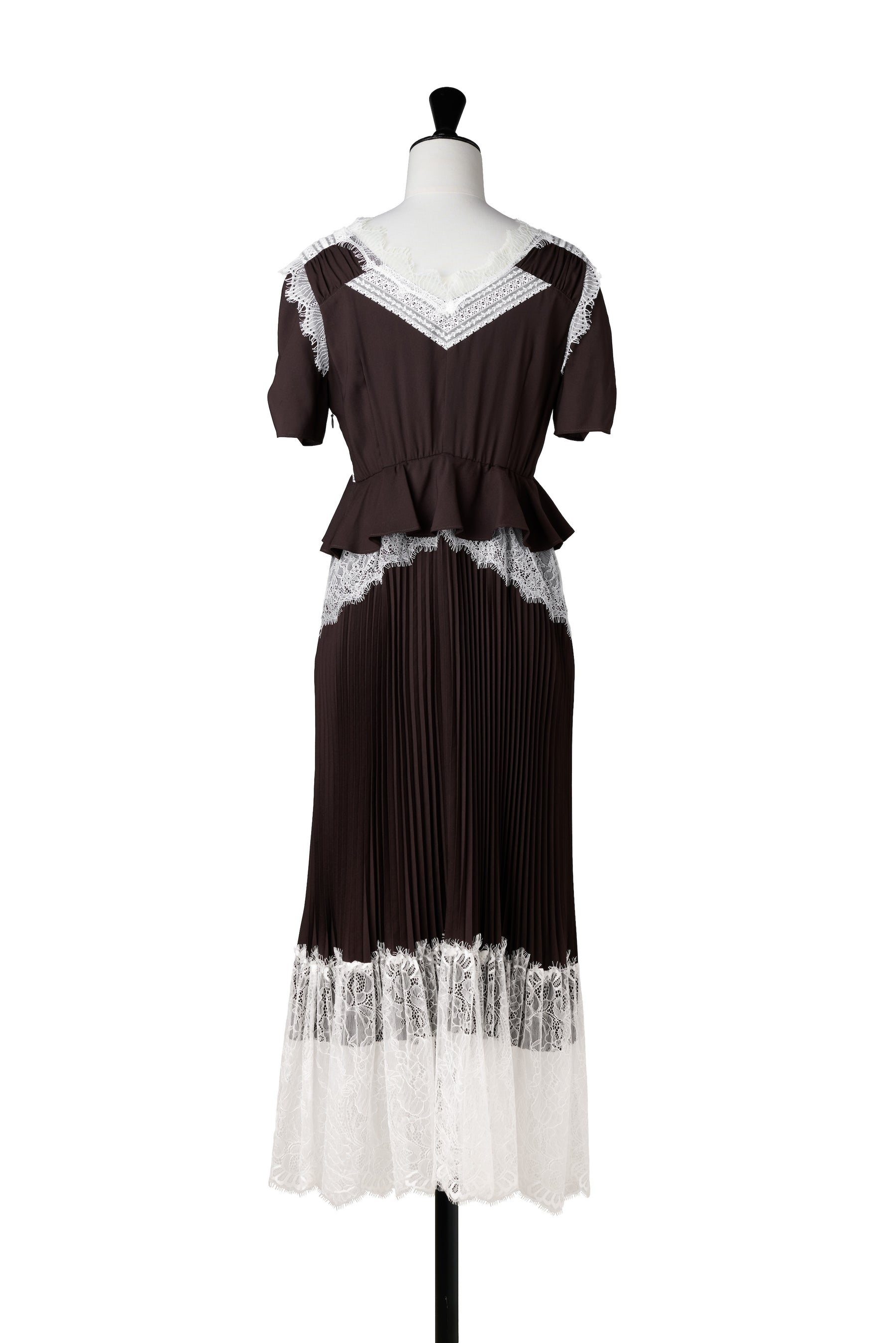 Giulia Lace Pleated Dress