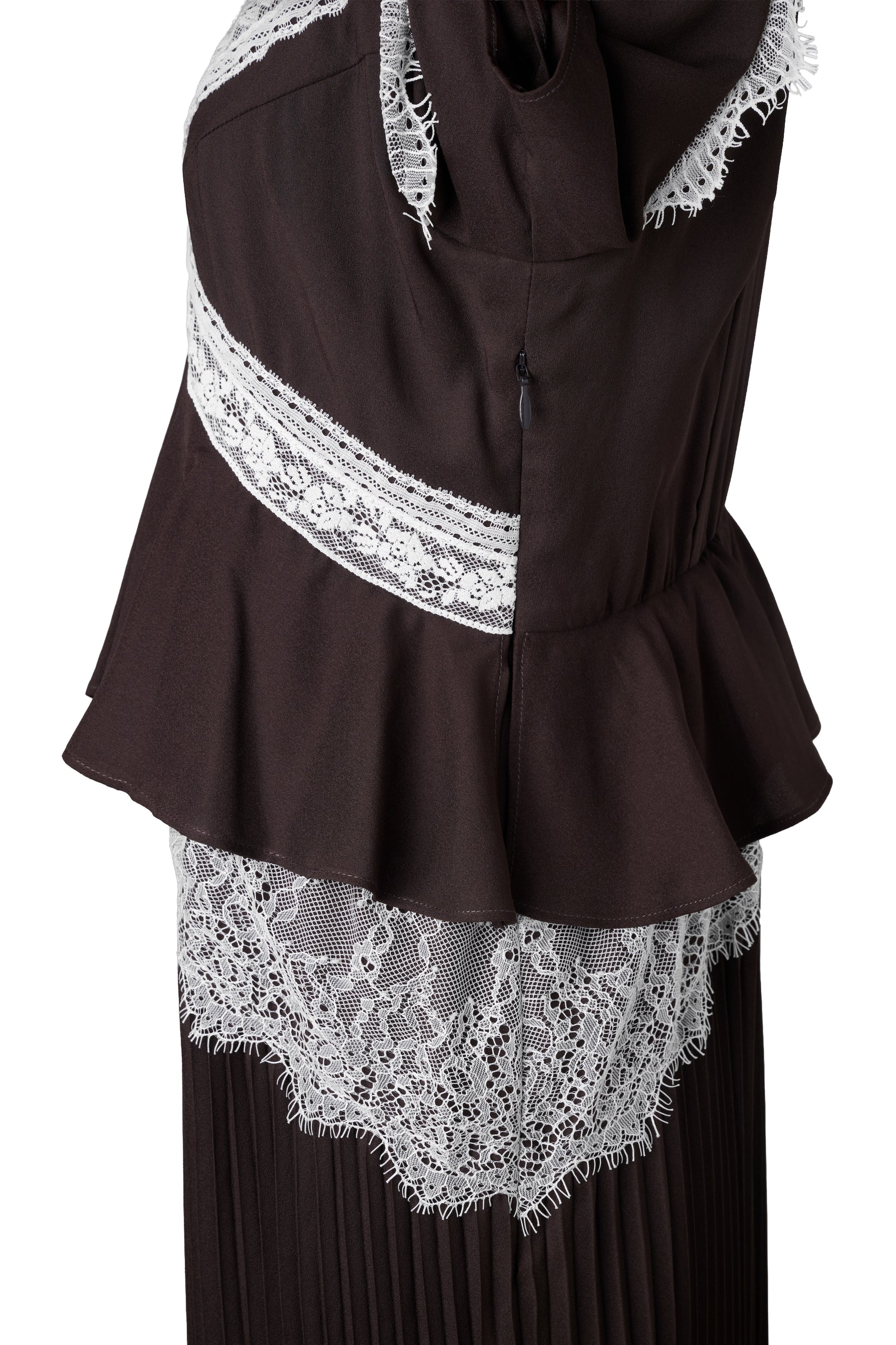 Giulia Lace Pleated Dress