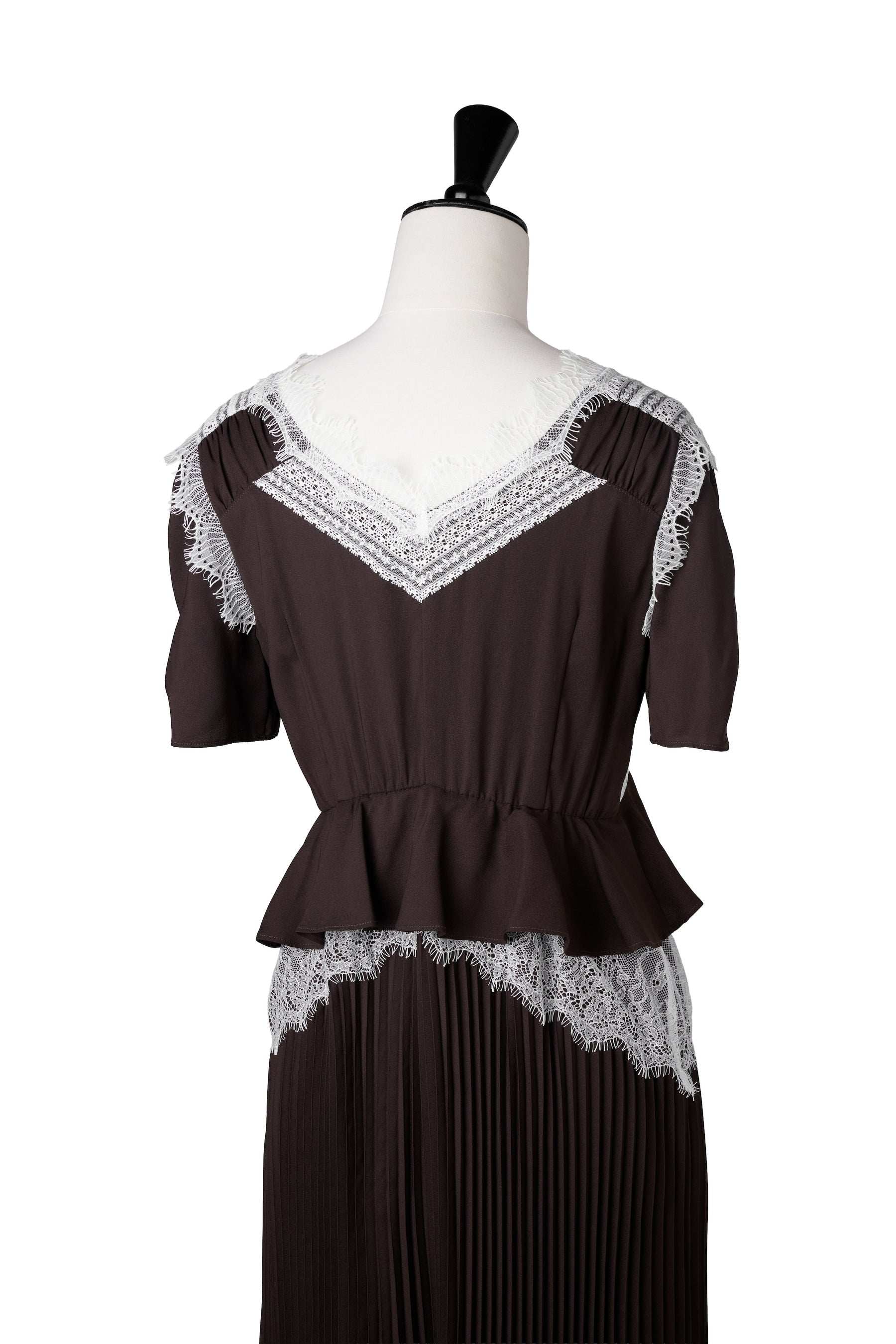Giulia Lace Pleated Dress