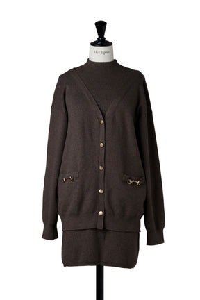 【新色】Clemence Knit Dress Set