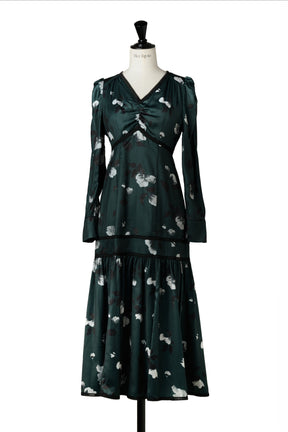 Rosaline Satin Midi Dress