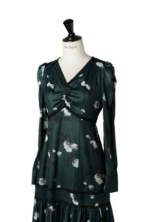 Rosaline Satin Midi Dress