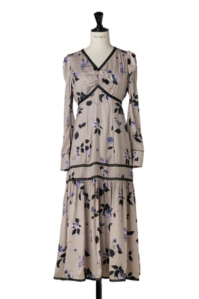 Rosaline Satin Midi Dress