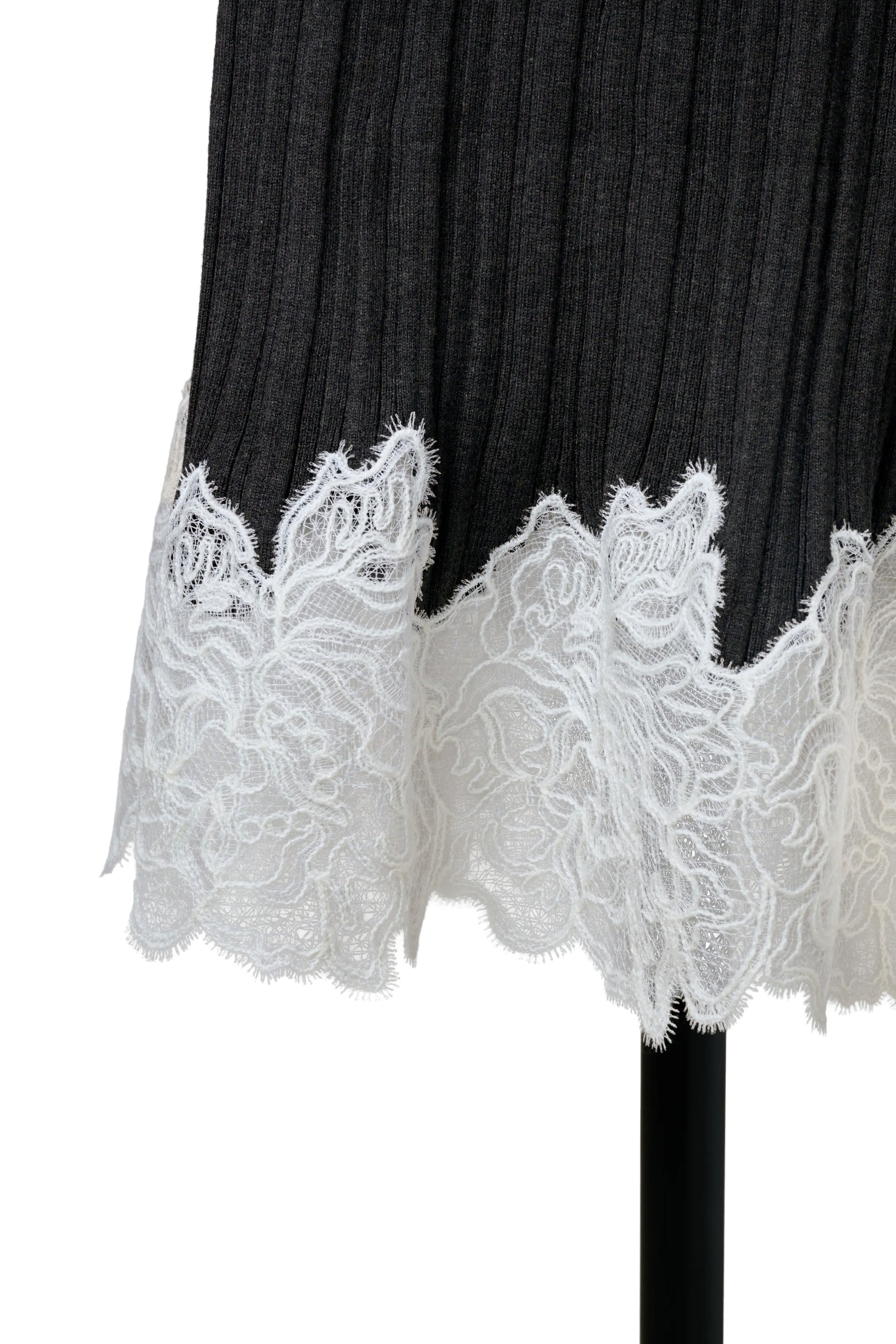 Tullia Lace-Hem Knit Dress