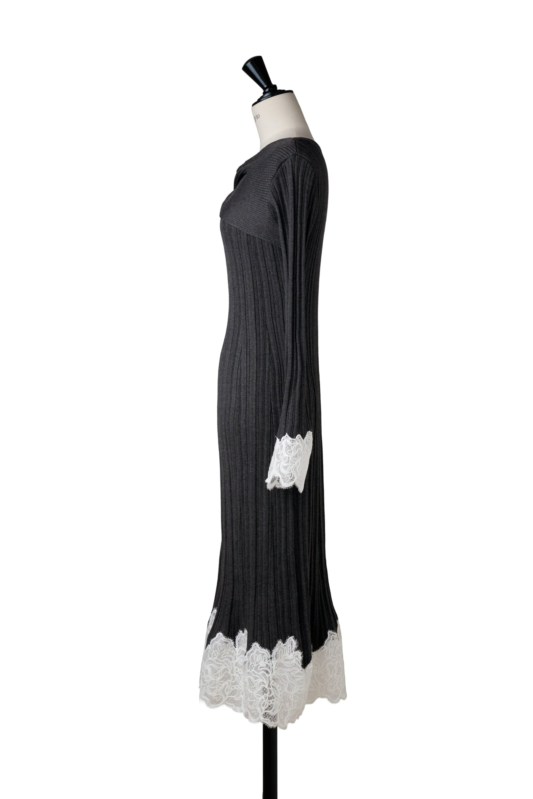 Tullia Lace-Hem Knit Dress