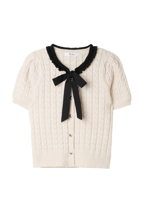 Lucine Ribbon Cardigan