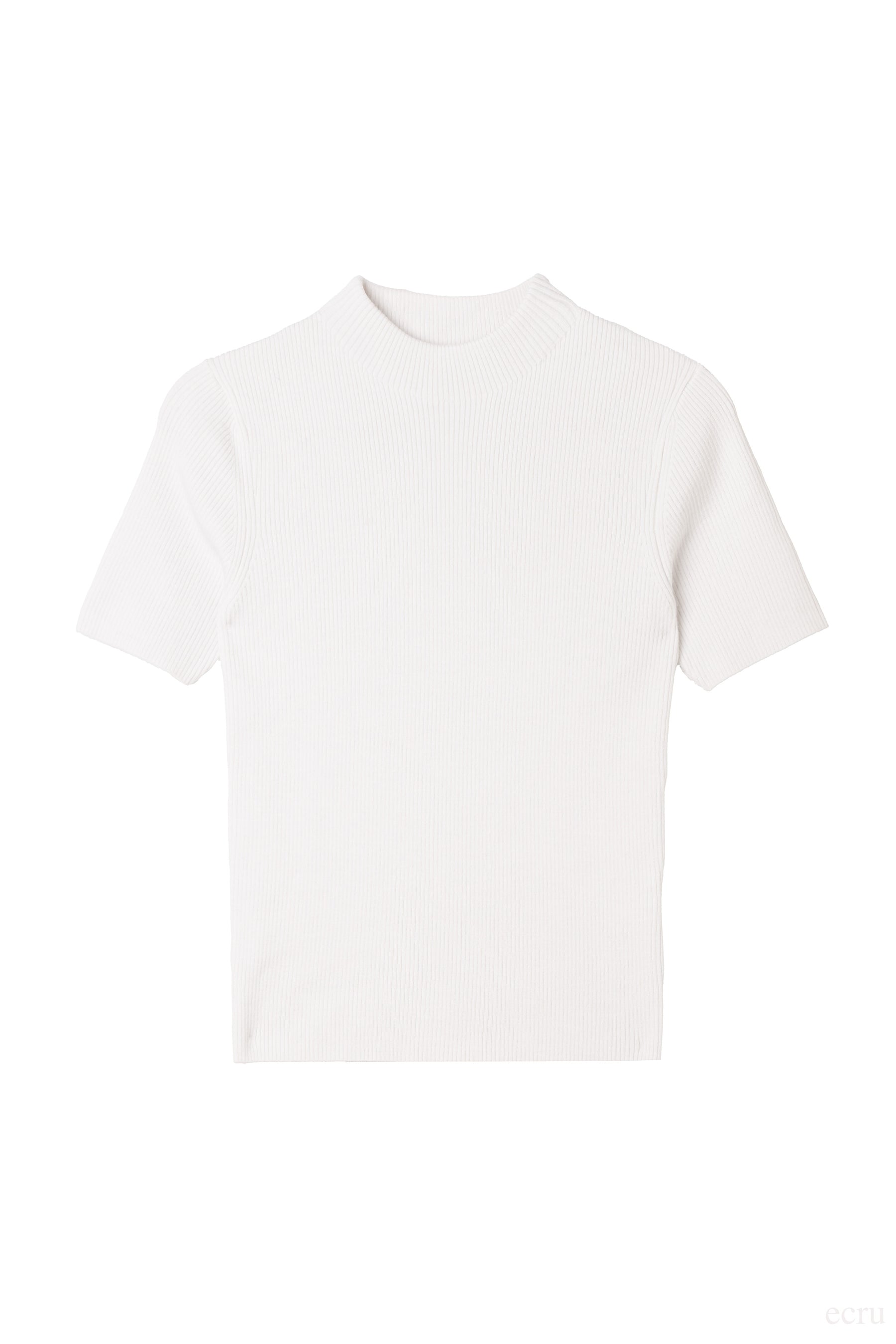 【新色】Wool-Blend Ribbed Knit Top