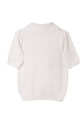 Pia Argyle Knit Top