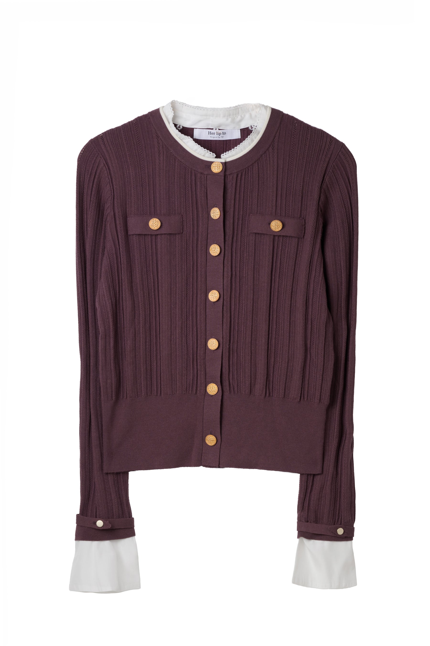 Alessia Detachable Ribbed Cardigan