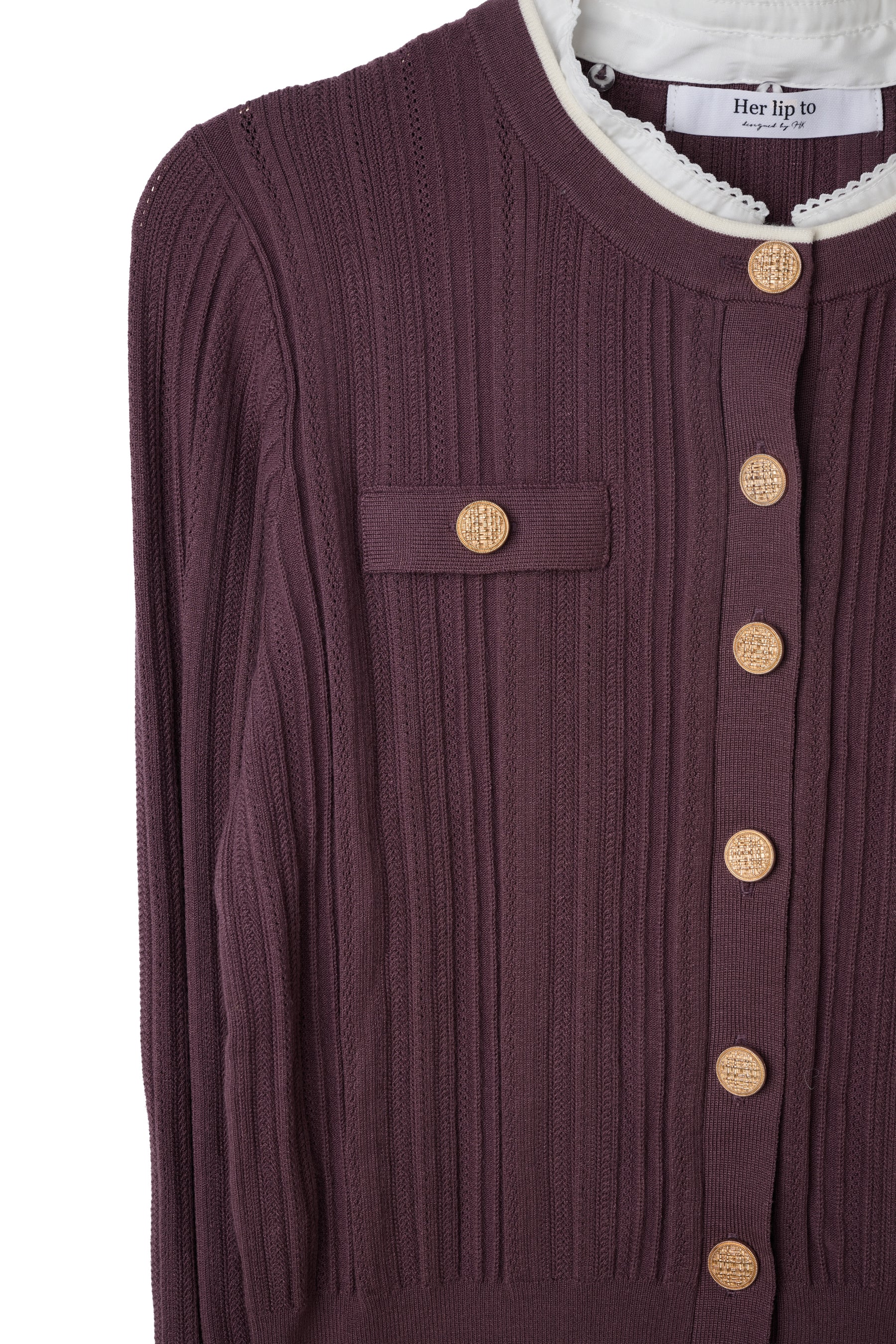 Alessia Detachable Ribbed Cardigan
