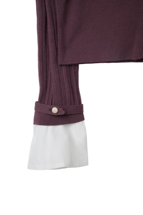 Alessia Detachable Ribbed Cardigan