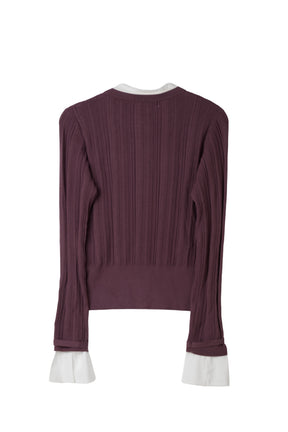Alessia Detachable Ribbed Cardigan