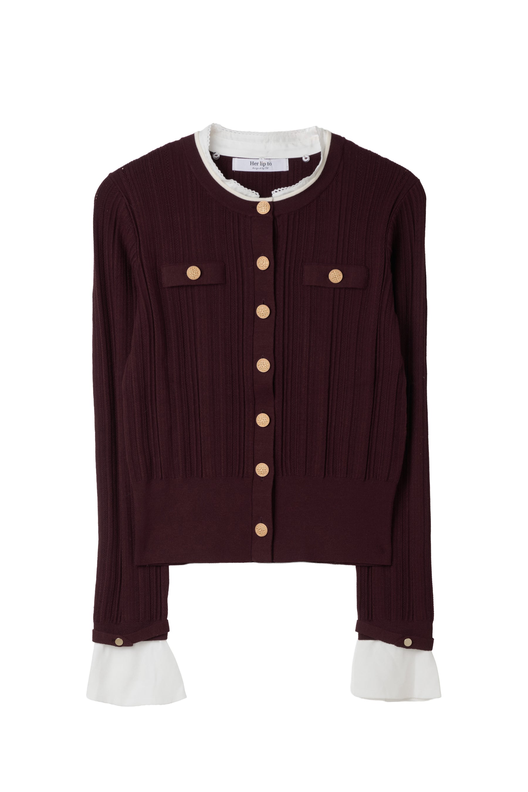 Alessia Detachable Ribbed Cardigan