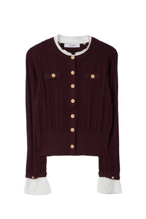 Alessia Detachable Ribbed Cardigan