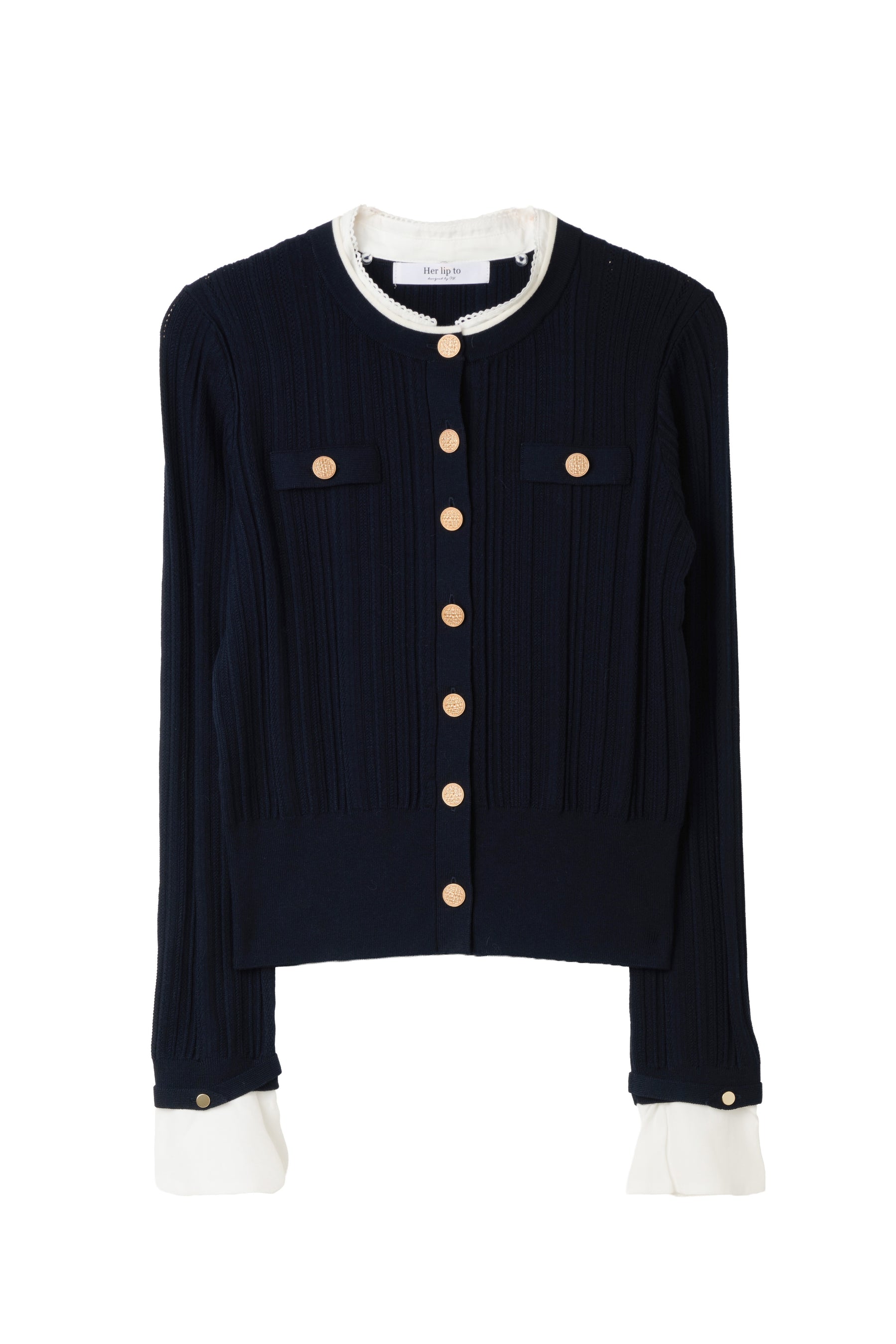 Alessia Detachable Ribbed Cardigan