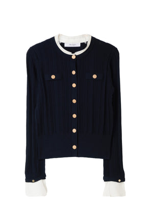 Alessia Detachable Ribbed Cardigan