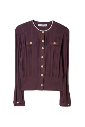 Alessia Detachable Ribbed Cardigan