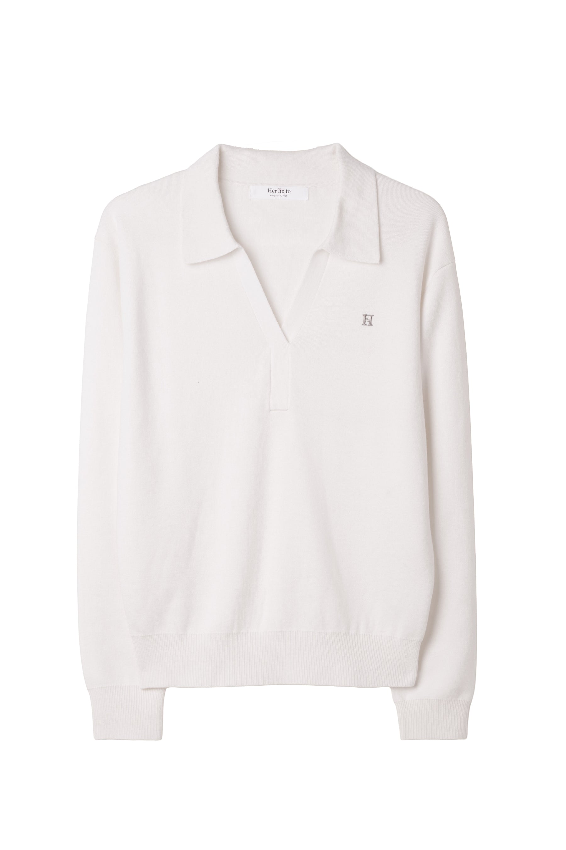 H Logo Skipper Knit Top