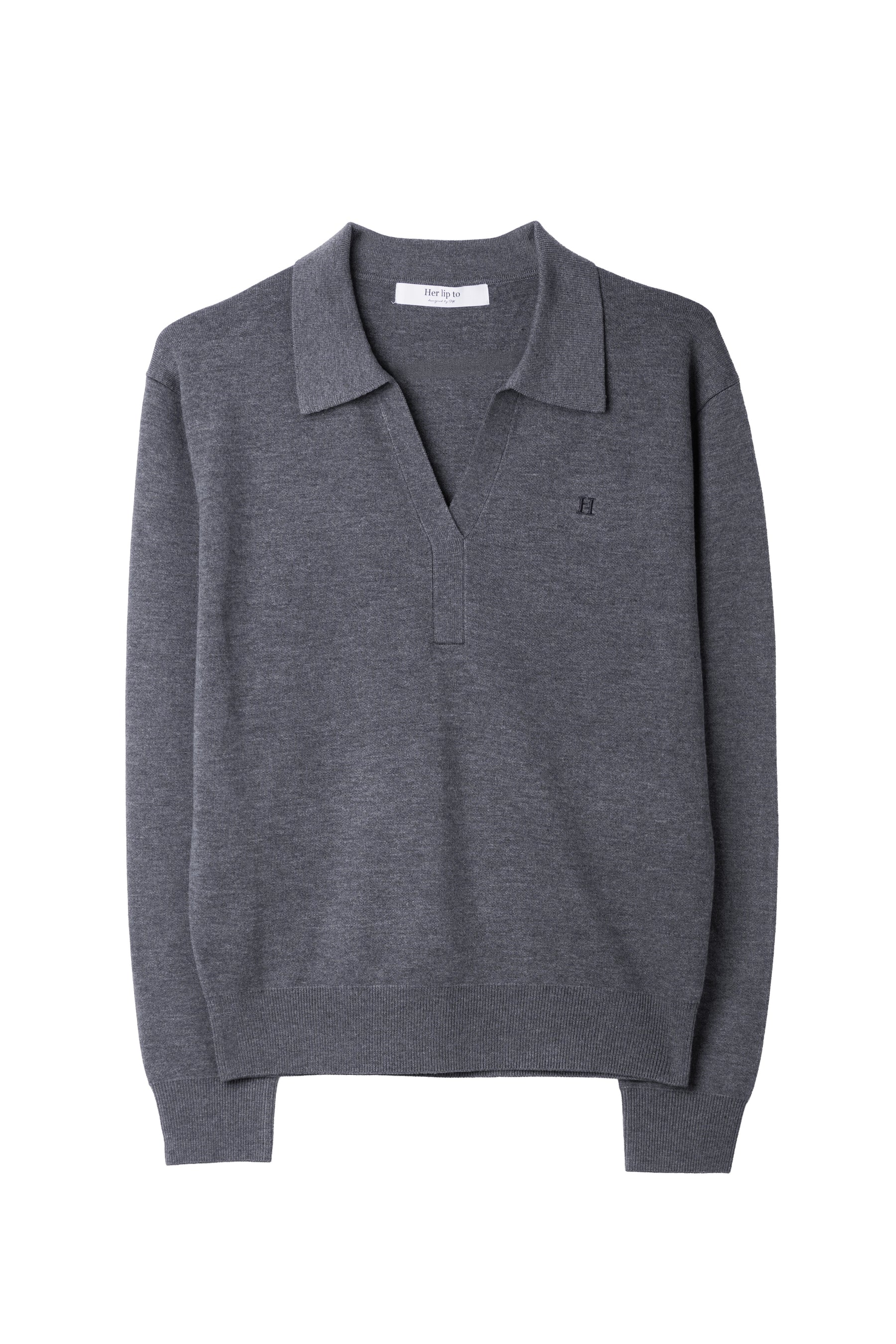 H Logo Skipper Knit Top