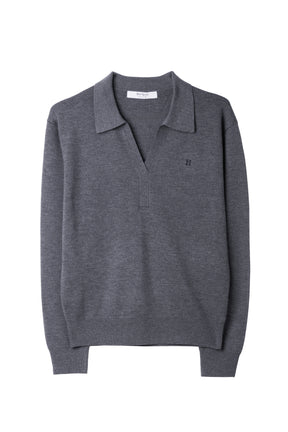 H Logo Skipper Knit Top